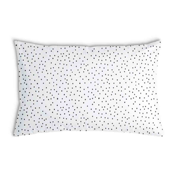 Almohada de salud negra con puntos