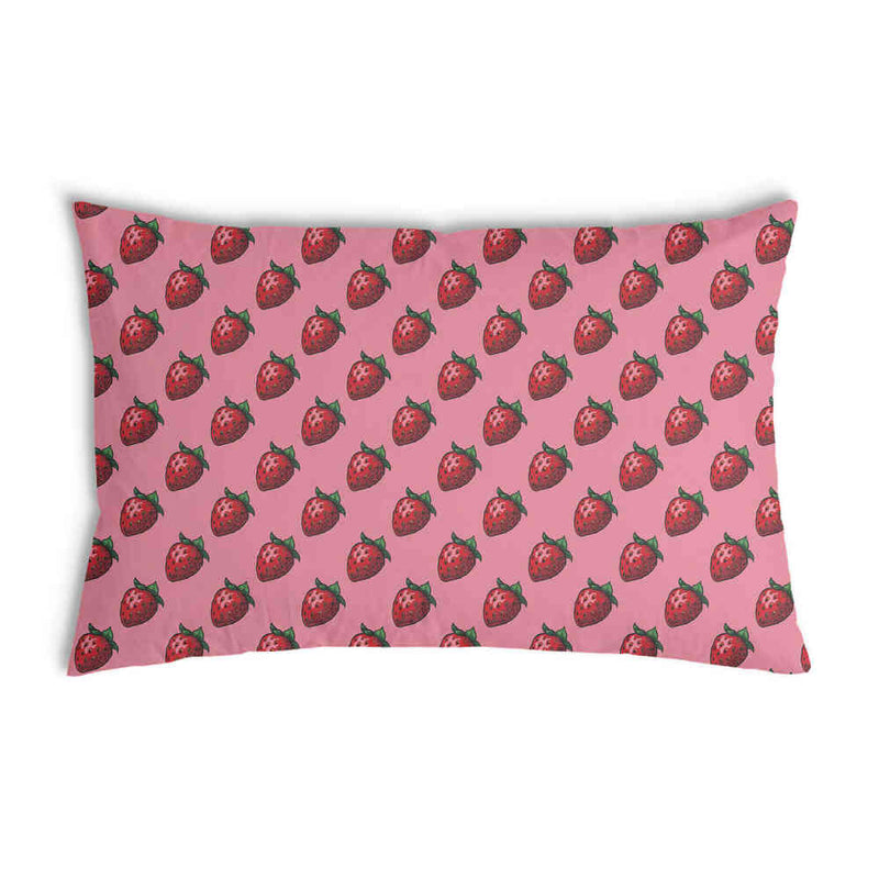 Almohada de salud rosa con fresas