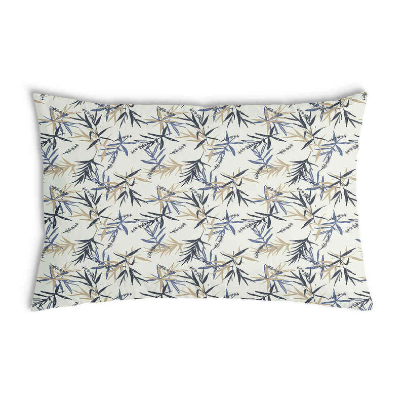 Almohada de salud con patrón de hojas beige