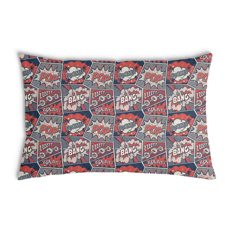 Almohada de salud roja con cómic