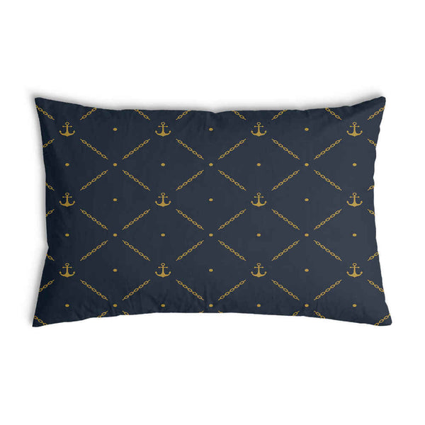 Almohada de salud azul con ancla