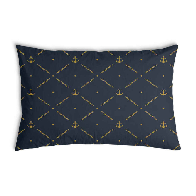Almohada de salud azul con ancla