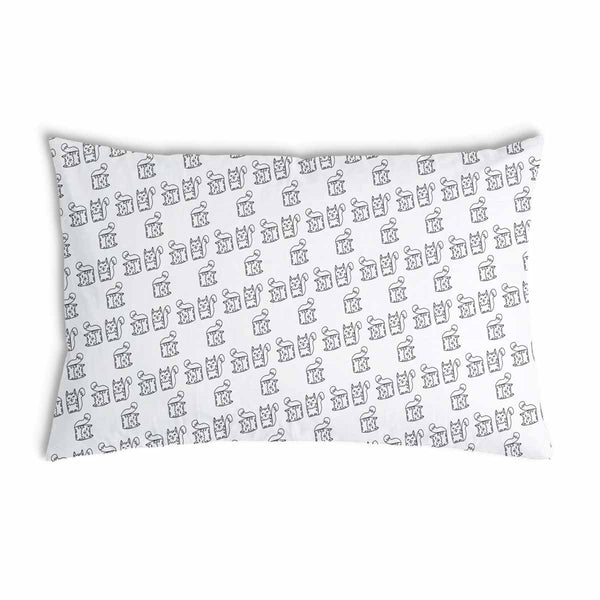 Almohada de salud blanca con resaca