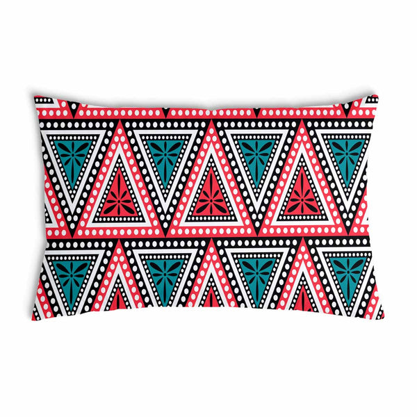 Almohada de salud con triángulos de colores