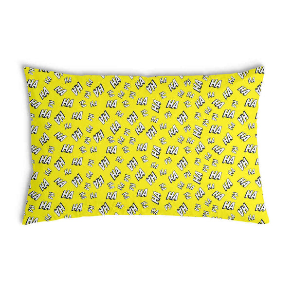 Almohada de salud amarilla Ha Ha