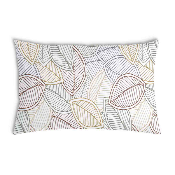 Almohada de salud con hojas de palma coloridas