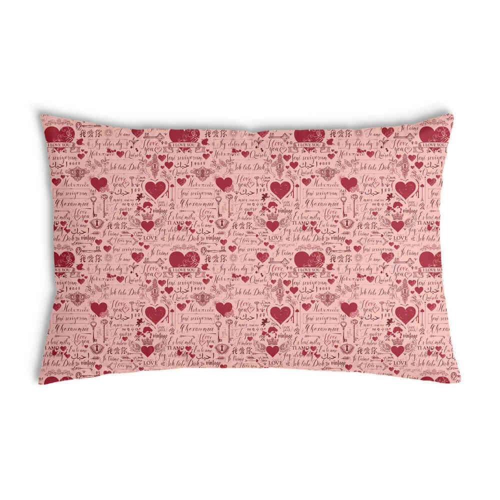 Almohada de salud rosa Te amo