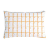 Almohada de salud amarillo a cuadros