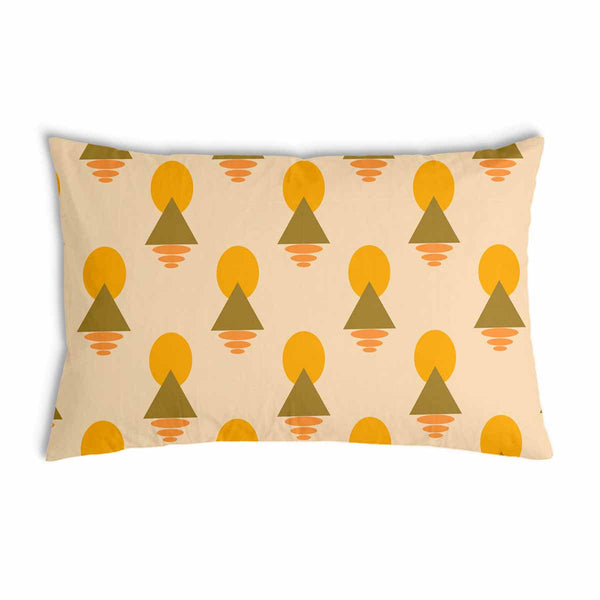 Almohada de salud con formas amarillas
