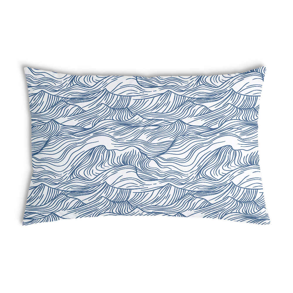 Almohada de salud ondas en azul