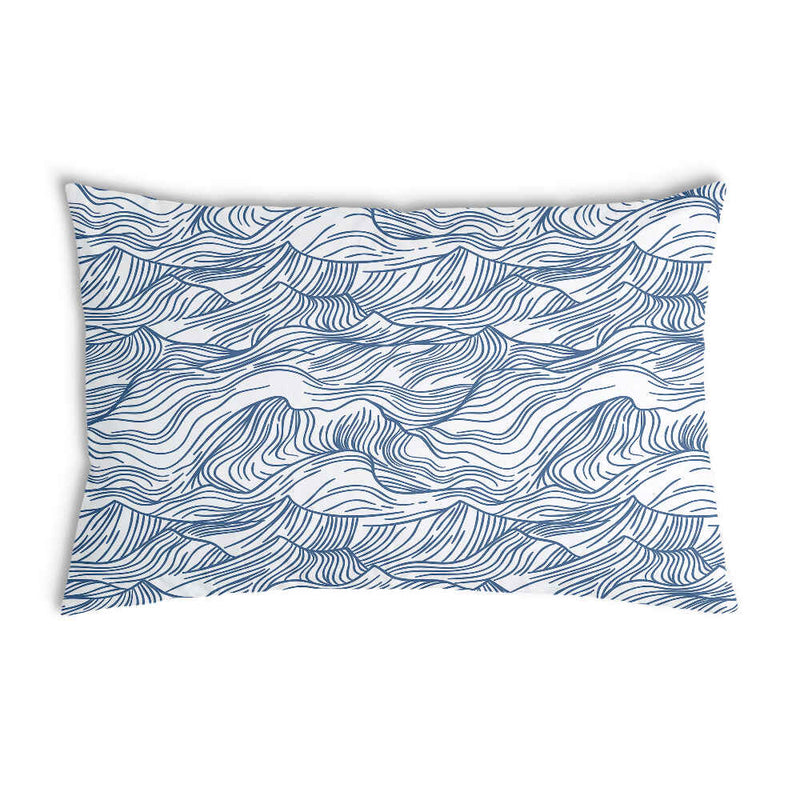 Almohada de salud ondas en azul