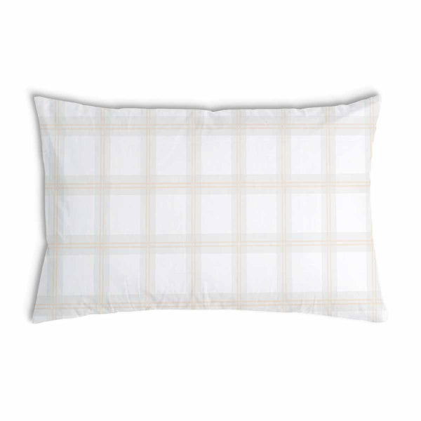 Almohada de salud naranja cuadros verdes