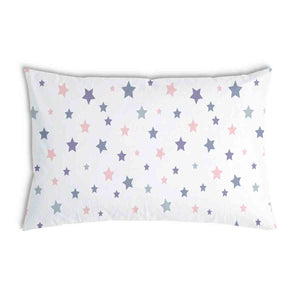 Almohada de salud con funda de algodón Blanco con estrellas