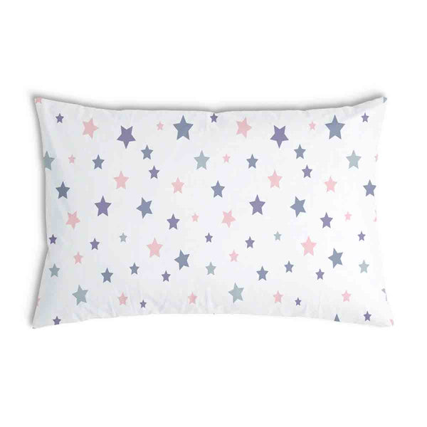 Almohada de salud blanca con estrellas