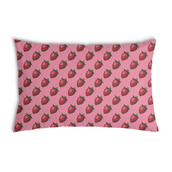 Almohada de salud rosa con fresas