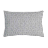 Almohada de salud gris corazones geométricos