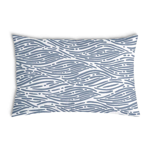Almohada de salud patrón ondulado azul