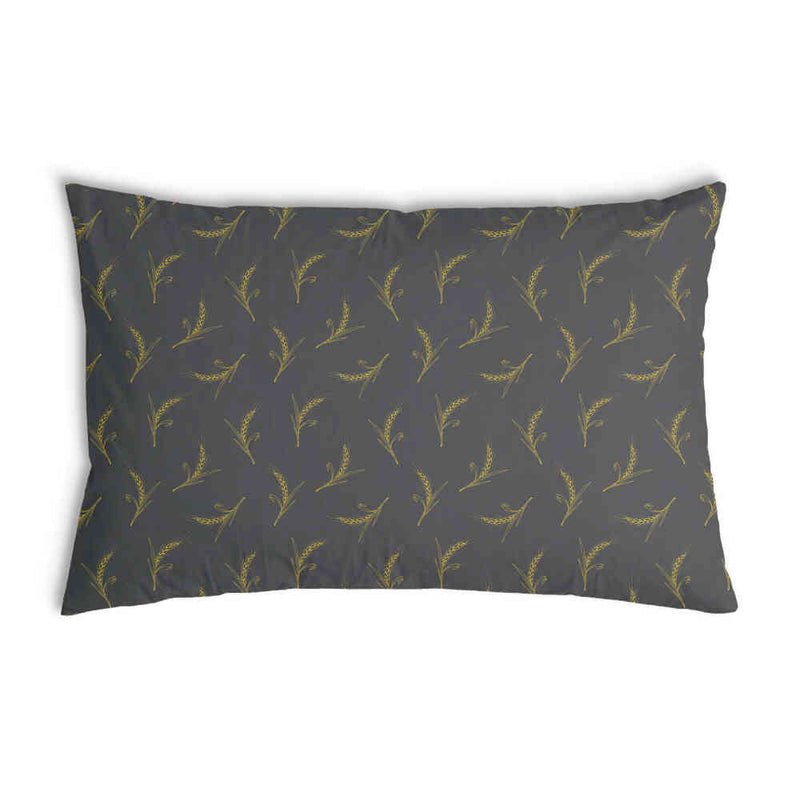 Almohada de salud gris con trigo