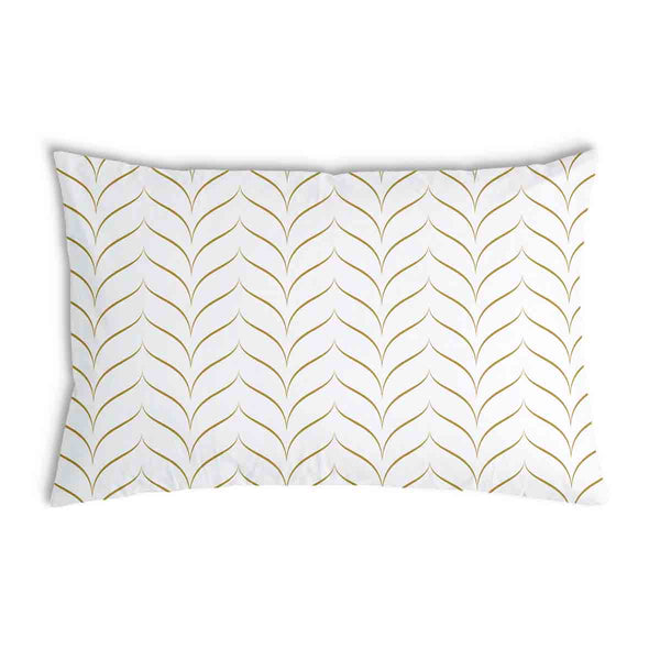 Almohada de salud con forma de V dorada