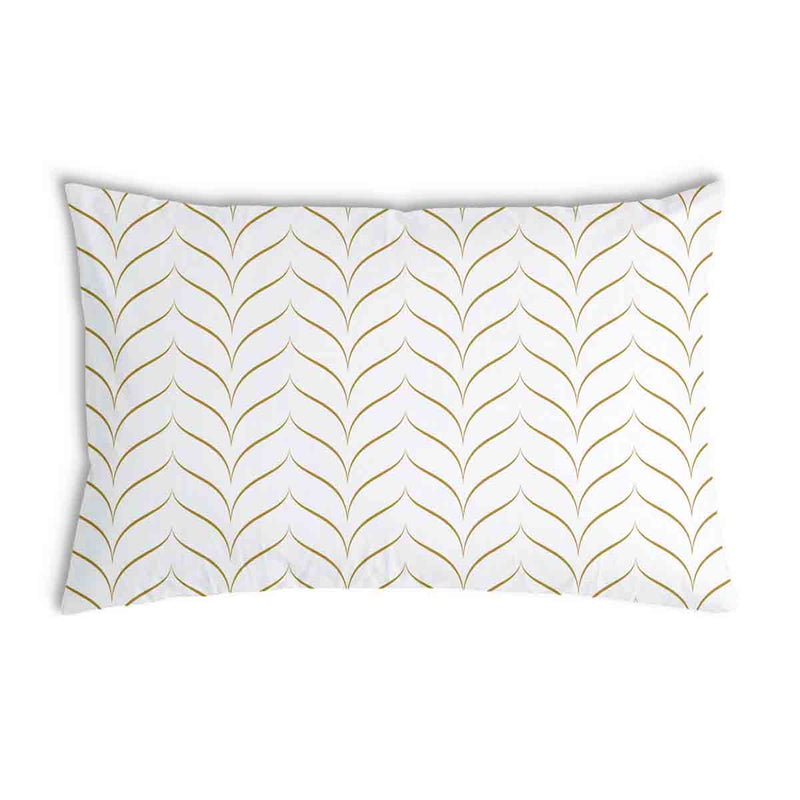 Almohada de salud con forma de V dorada