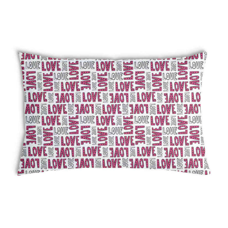Almohada de salud blanca L.O.V.E