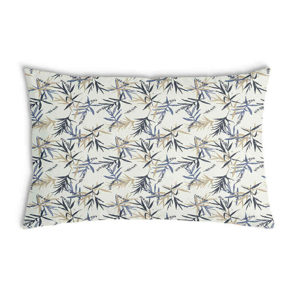Almohada de salud con patrón de hojas beige
