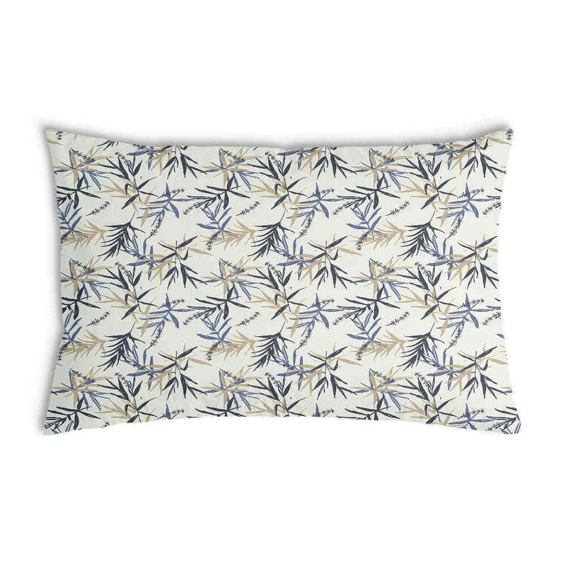 Almohada de salud con patrón de hojas beige