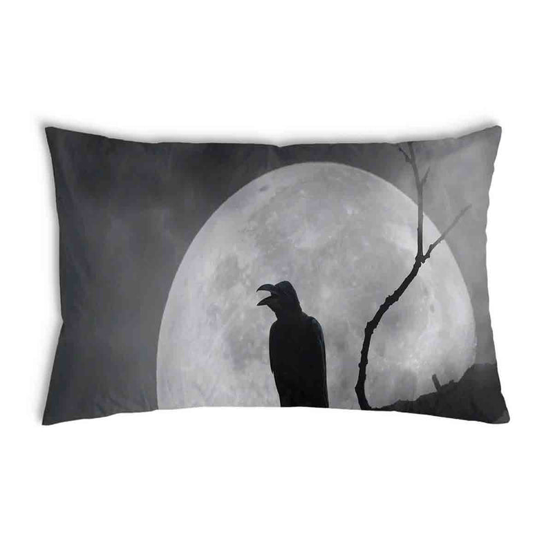 Almohada de salud Cuervo a la luz de la luna