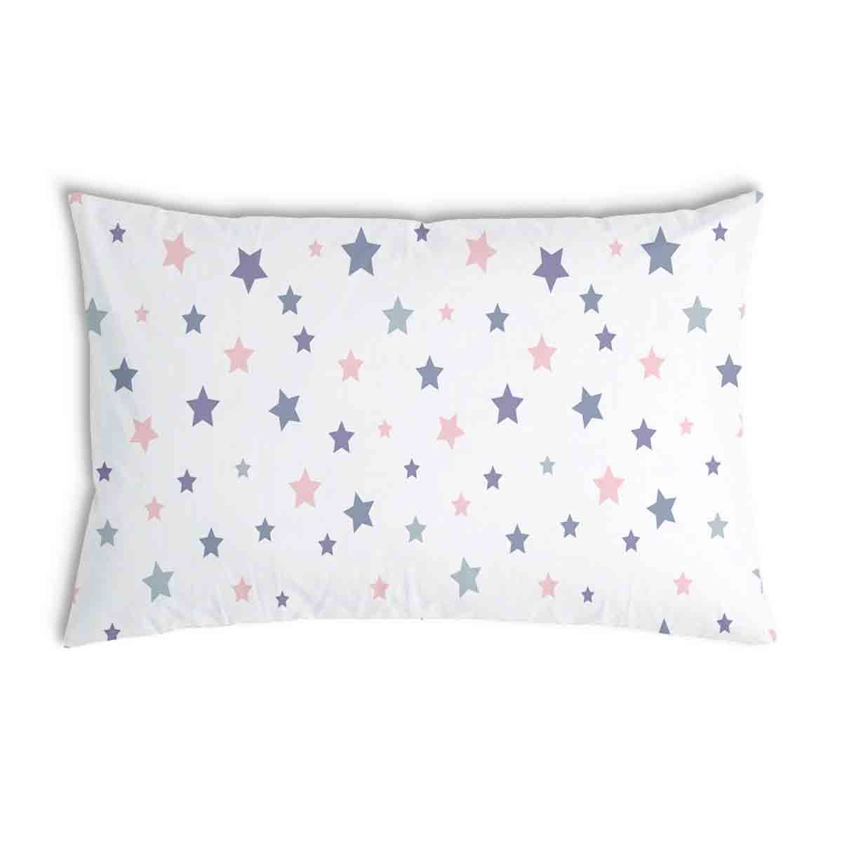 Almohada de salud blanca con estrellas