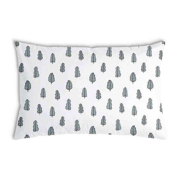 Almohada de salud blanca con arbolitos