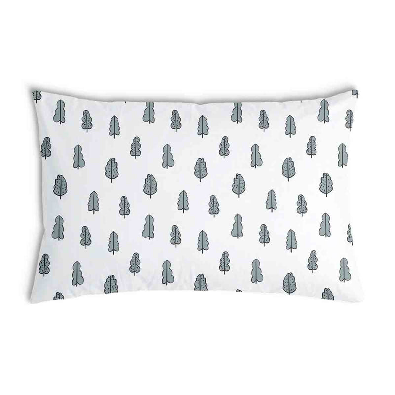 Almohada de salud blanca con arbolitos