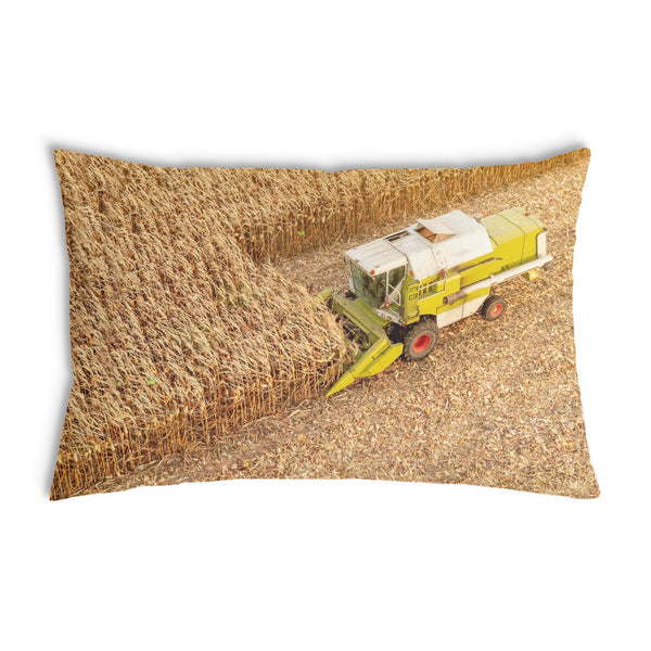Almohada de salud tractor en el campo
