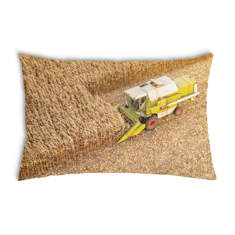 Almohada de salud tractor en el campo