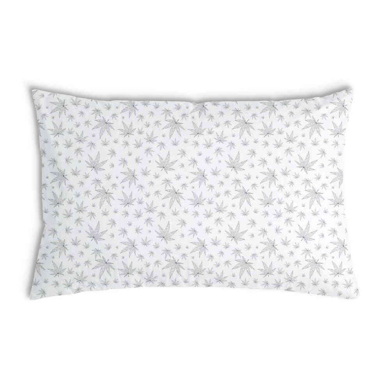 Almohada de salud gris con hiedra