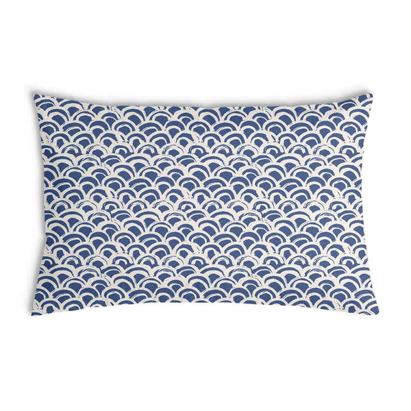 Almohada de salud con patrón de ondas azules