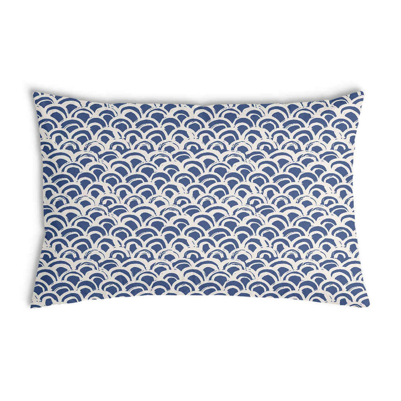 Almohada de salud con patrón de ondas azules