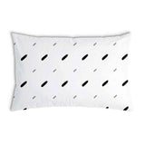 Almohada de salud blanca con líneas cortas