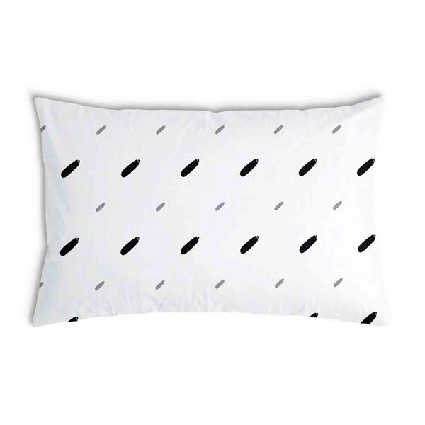 Almohada de salud blanca con líneas cortas