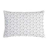 Almohada de salud blanca con muchos puntos grises