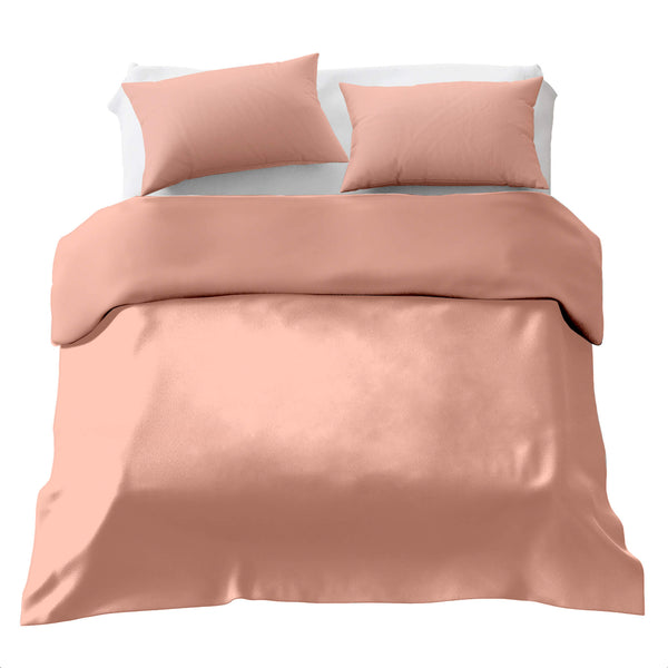 Juego de ropa de cama básico con manta terapéutica albaricoque