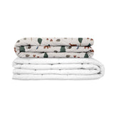Manta terapéutica original - Manta con peso de animales del bosque con funda de algodón para niños