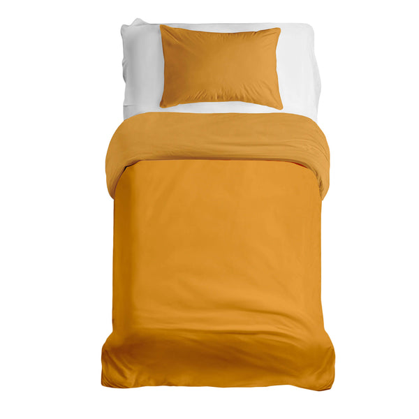 Juego de ropa de cama básico con manta terapéutica amarillo