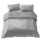 Juego de ropa de cama básico con manta terapéutica gris claro