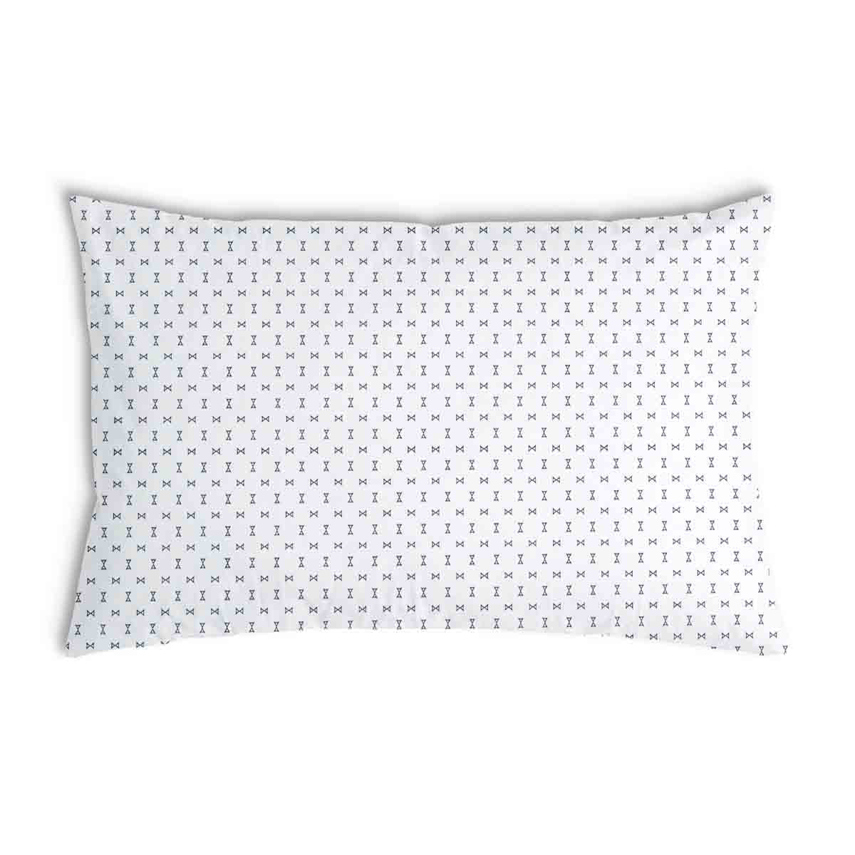 Almohada de salud blanca con pequeños lazos