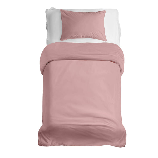 Juego de ropa de cama básico con manta terapéutica rosa