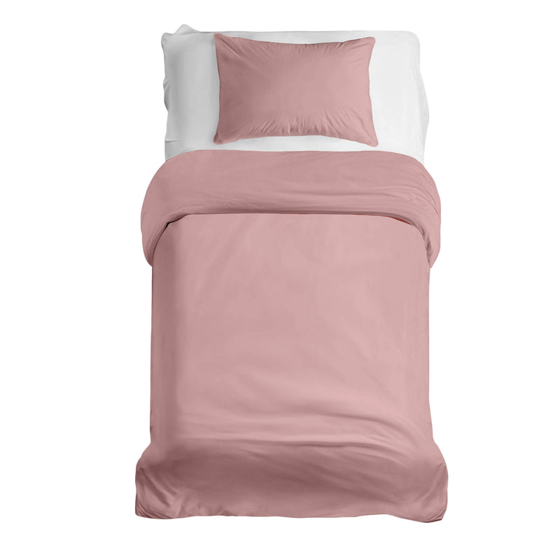 Juego de ropa de cama básico con manta terapéutica rosa