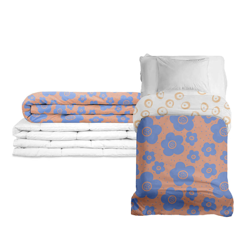 Manta terapéutica original - Manta de peso con motivo de naturaleza y funda de algodón para niños