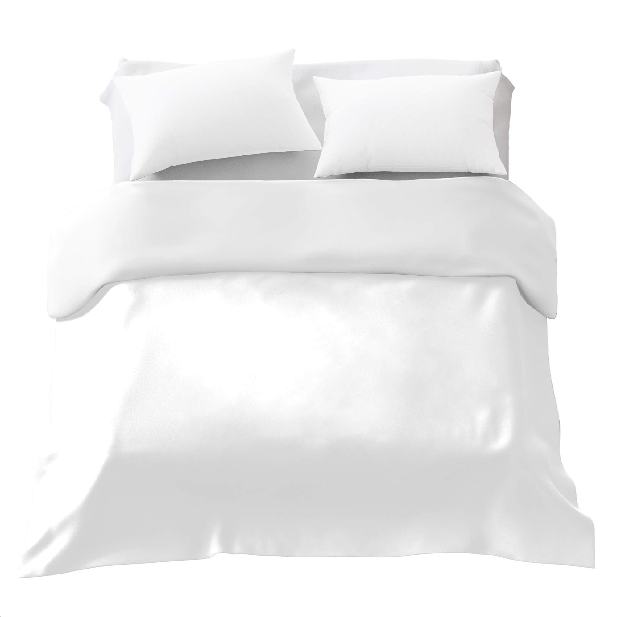 Juego de ropa de cama básico con manta terapéutica blanca