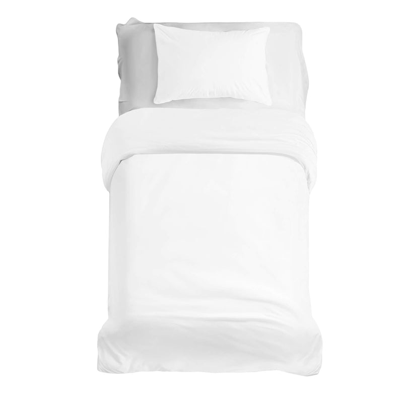 Juego de ropa de cama básico con manta terapéutica blanca
