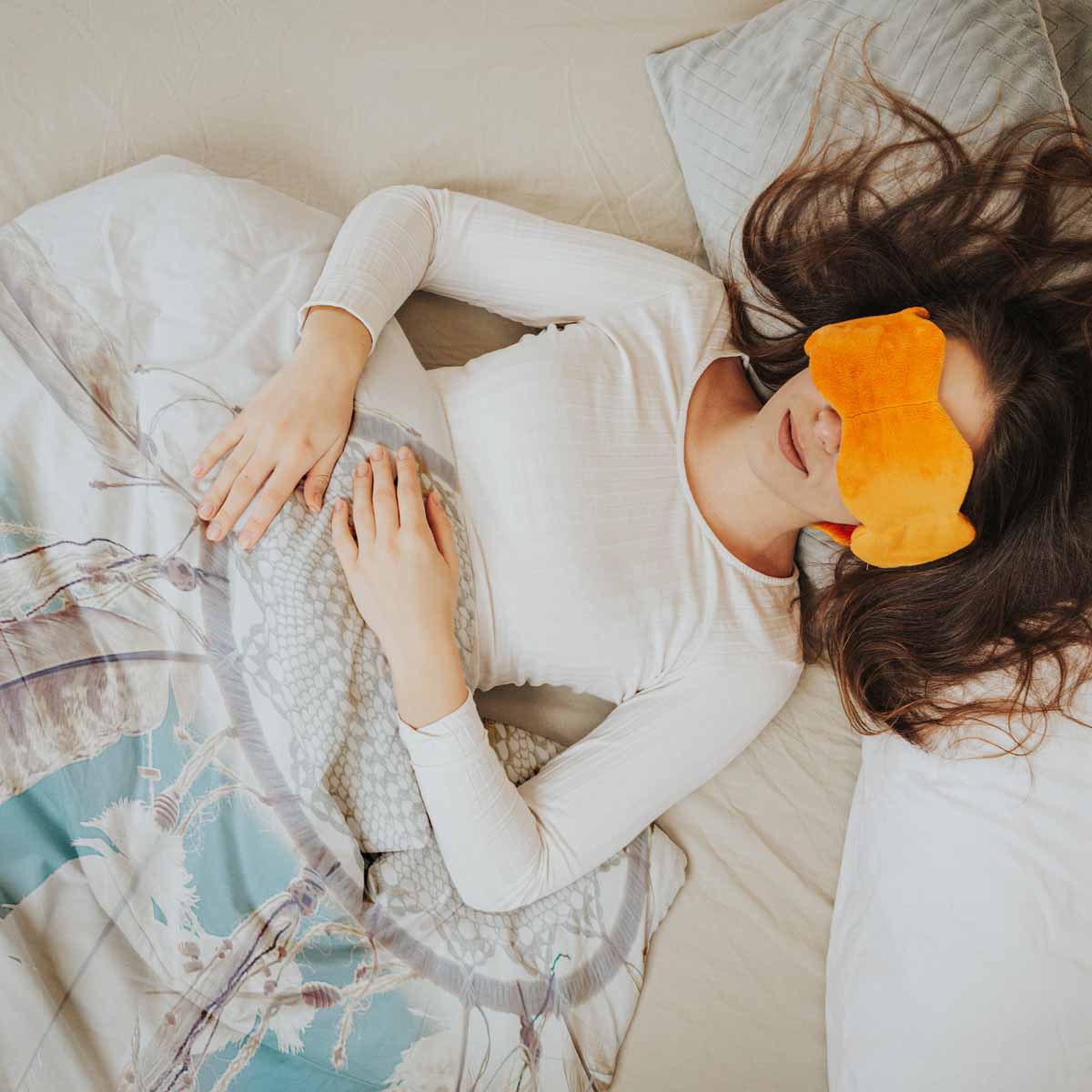 Set de ropa de cama con manta terapéutica y atrapasueños